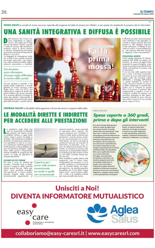 Il Tempo 29/03/2022