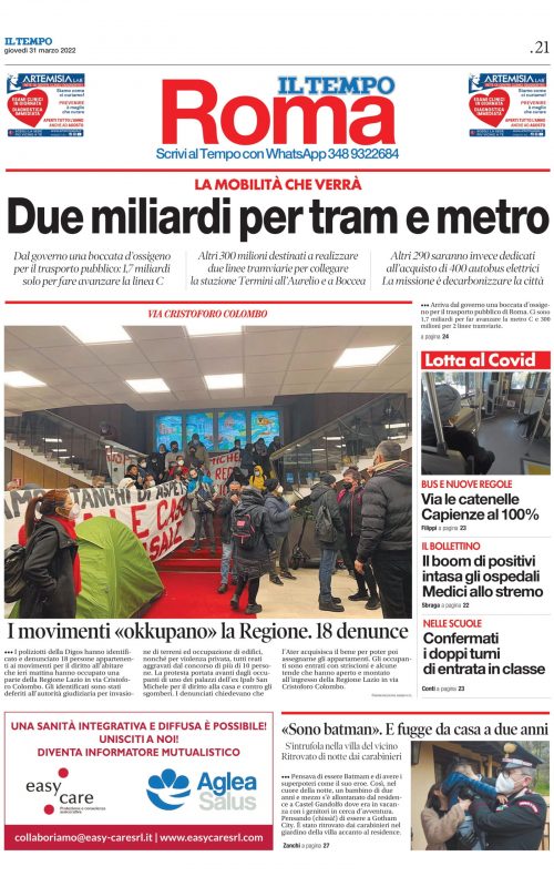 Il Tempo 31/03/2022