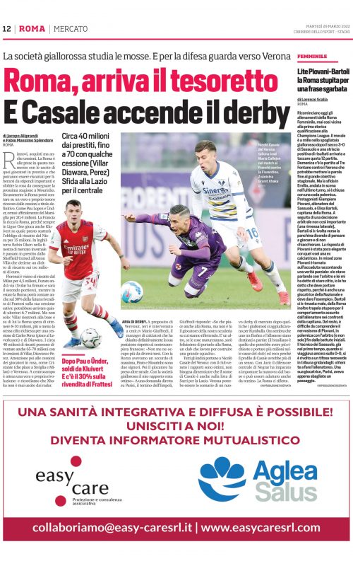 Corriere dello Sport 29/03/2022